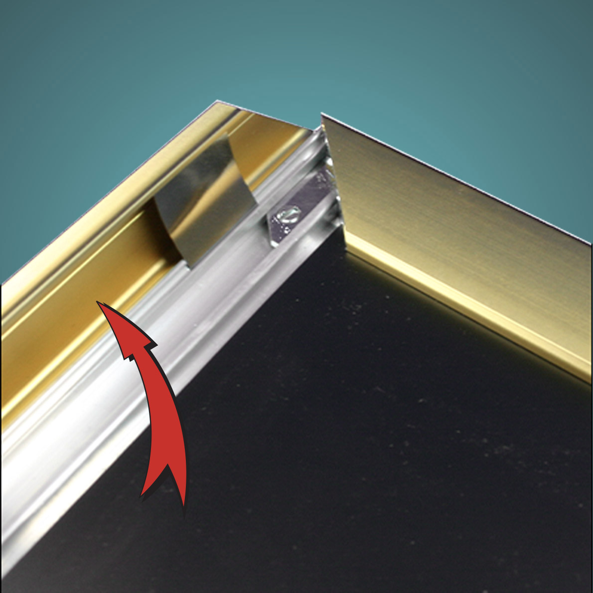 v5.SignMart > Display Frames > SignMart Aluminum Flip Up Display Frame